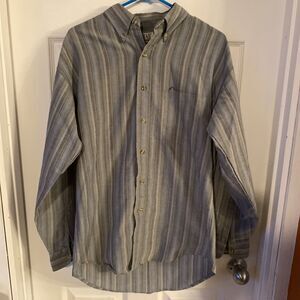 Farah Classics Men’s Medium Casual Button Down Shirt Long Sleeve Vintage Striped